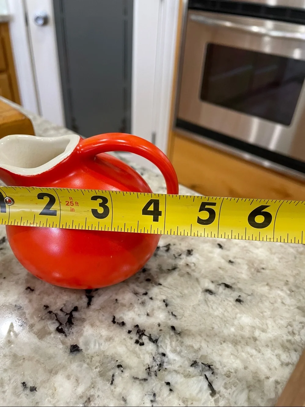 Vintage clay pottery creamer